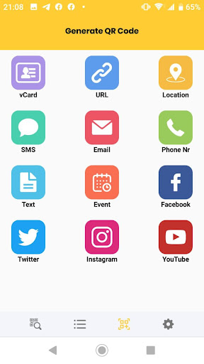 Android application QR OFFERS - QR Scanner screenshort