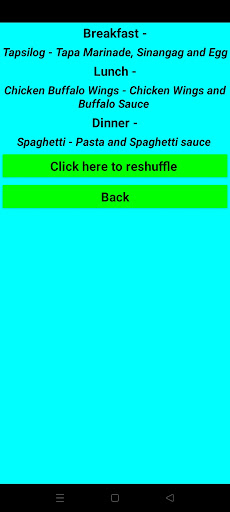 Android application foodish screenshort