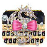Pink Diamond Dragon gold Keyboard icon