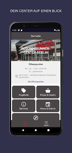Android application Gesundbrunnen screenshort