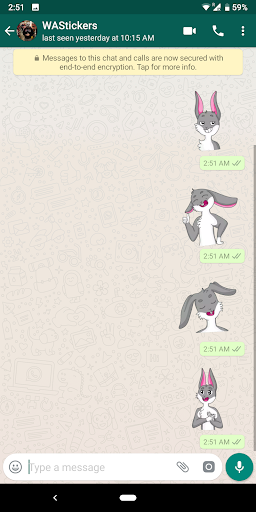 WAStickerApps bunny stickers Screen 2