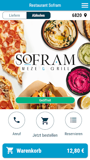 Android application Restaurant Sofram screenshort