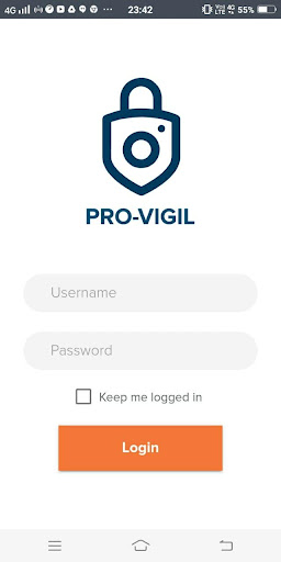 Android application Pro-Vigil screenshort
