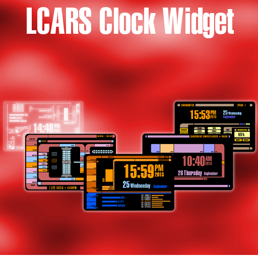 LCARS Clock Widget