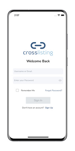 Android application Crosslisting screenshort
