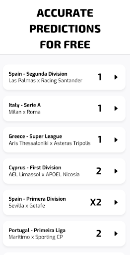 Futstat - Soccer Predictions Screen 3
