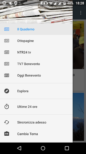 Android application Benevento notizie locali screenshort