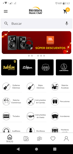 Android application Hermes Music Club screenshort