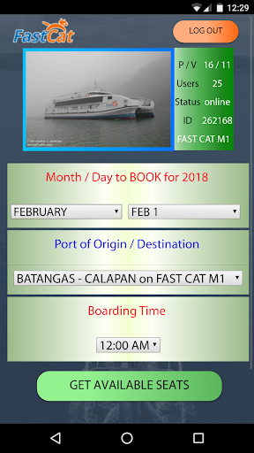 Android application Book your ticket online screenshort