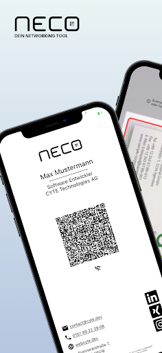 Android application Neco -Digital QR business card screenshort