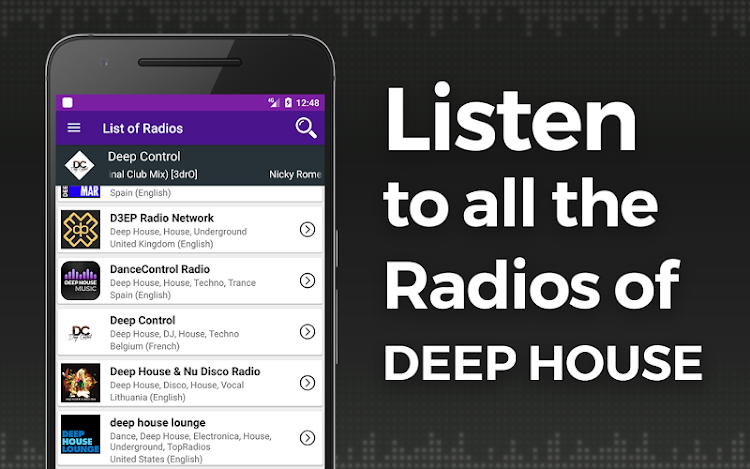 Deep House Music Radio - 2 - (Android)