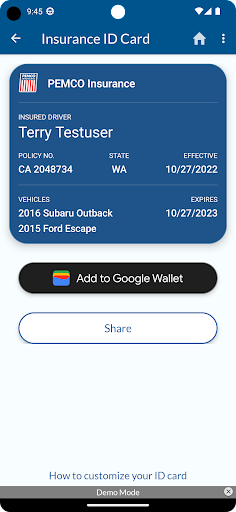Go PEMCO. Screen 2
