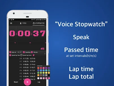 Speaking Timer Voice Stopwatch