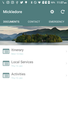 Android application Mickledore Walking Holidays screenshort