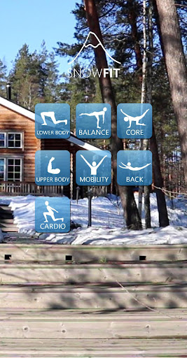 Android application SnowFit - skiing workouts screenshort