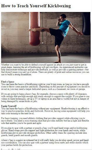 How to Do KickBoxing Training Screen 2