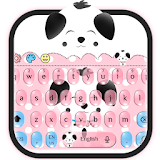 Cute Pink Puppy Emoji Keyboard icon