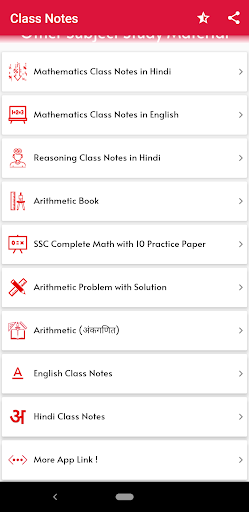 SSC Class Notes Math,Reasoning Screen 3