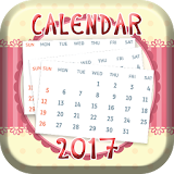 Calendar Photo Frame Art 2017 icon