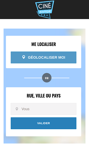 Android application Cine Boutique screenshort