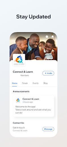Connect & Learn Screen 2