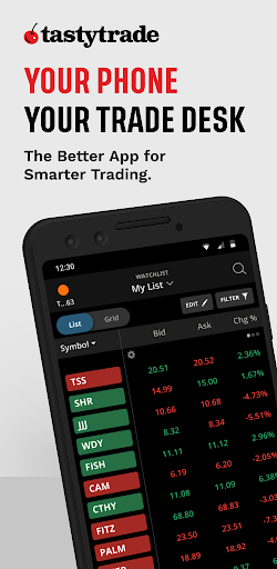 Android application tastytrade: Invest & Trade screenshort