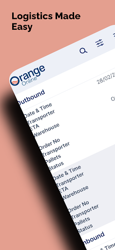 Android application Orange Online screenshort