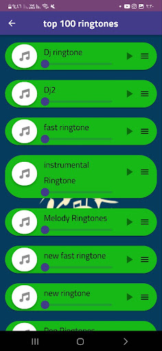 ringtones Screen 2