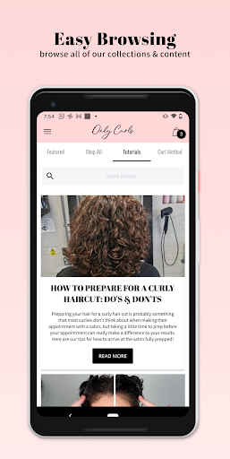 Only Curls Screen 3
