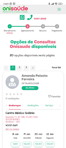 Onisaúde Screen 2