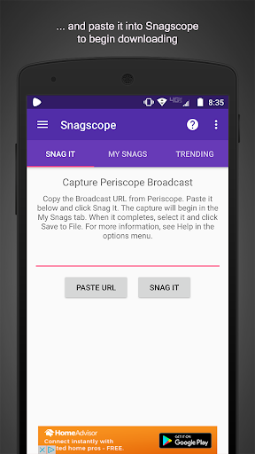 Snagscope Screen 2