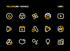 YellowLine Icon Pack : LineXのおすすめ画像3