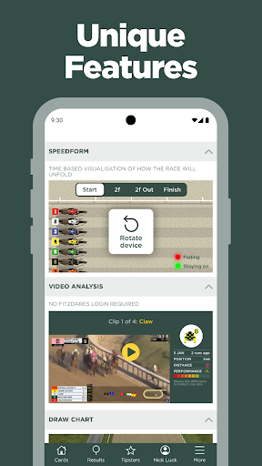 The Racing App Screen 3
