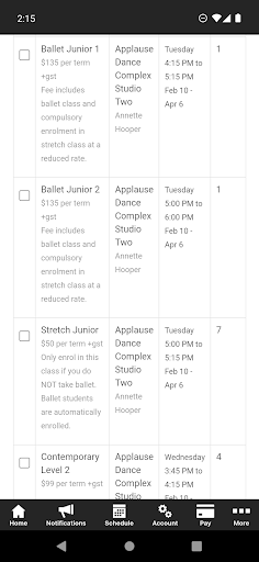 Applause Dance Complex Screen 3