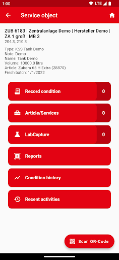 LABUS Service App Screen 3