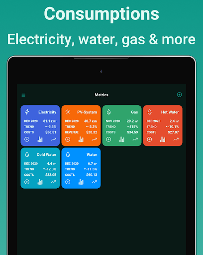 Screenshot of Meterable - Meter readings app