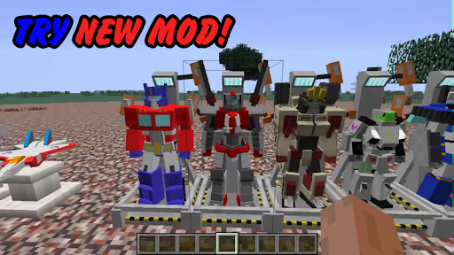 Mod robots for MCPE 1.1.7 screenshots 1