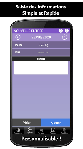 Aperçu de l'application
