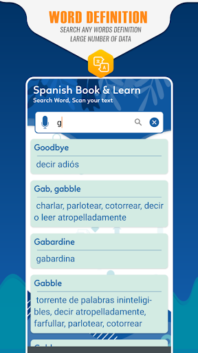 English to Spanish Dictionary Screen 2