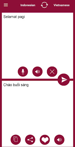 Android application Indonesian-Vietnamese Translat screenshort