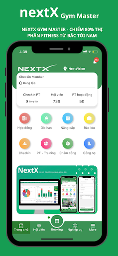 Android application NextX GymMaster screenshort