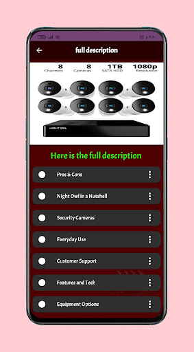 Night Owl Home Security Guide Screen 3