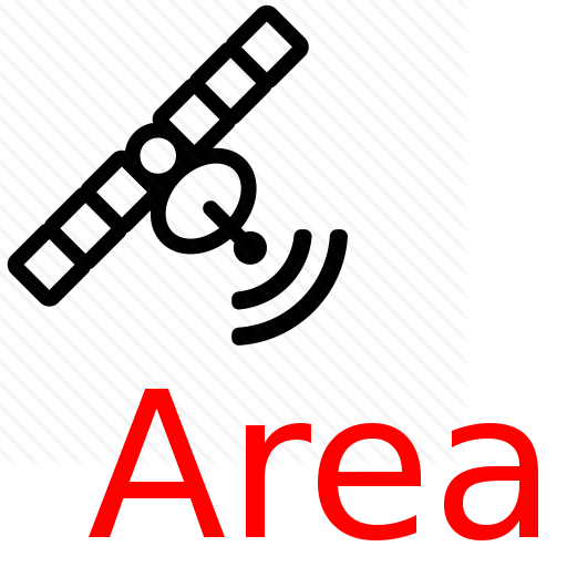 GPS area measure - land survey logo