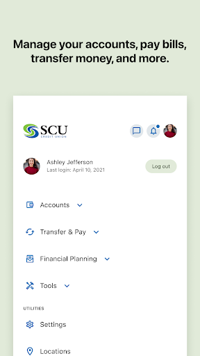 Captura de pantalla de SCU Credit Union