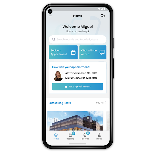 Android application Care& screenshort