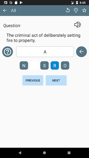 TOEFL vocabulary flashcards Screen 3
