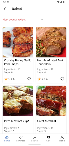 Pork Recipes Screen 2