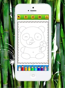 Pixeame Panda Coloring Book 