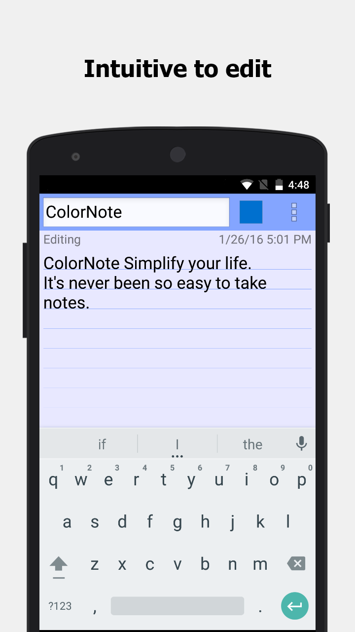 Android application ColorNote Notepad Notes screenshort