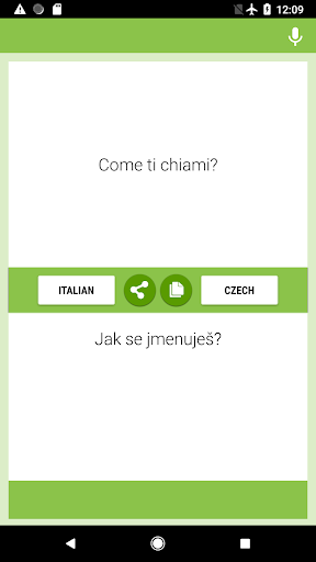 Android application Italian-Czech Translator screenshort